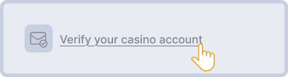 Verify your account